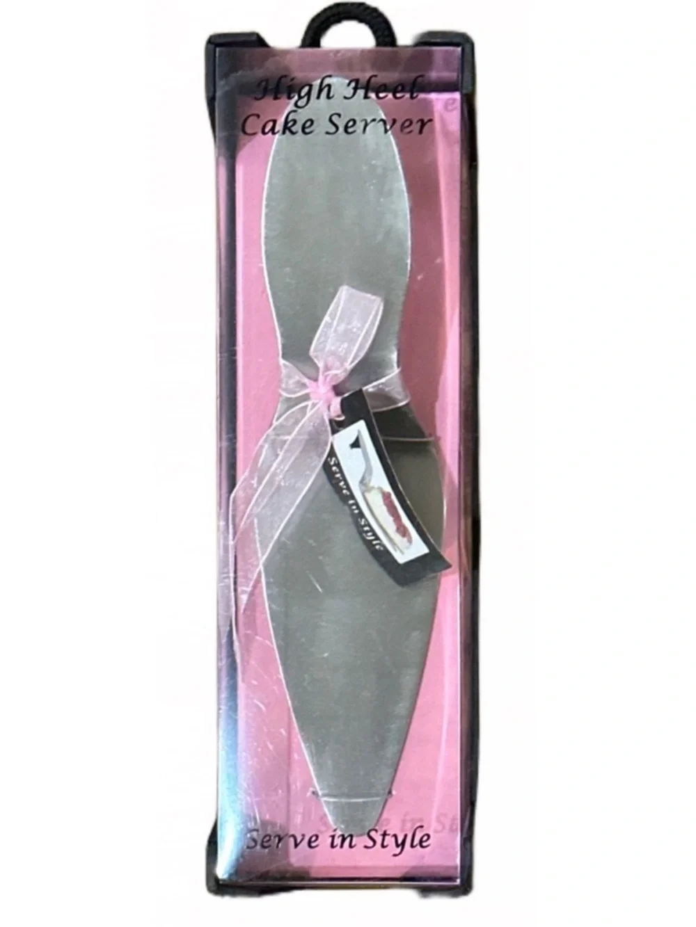 Wild Eye Design High Heel Cake Server NWT Silver Stiletto Bridal Gift